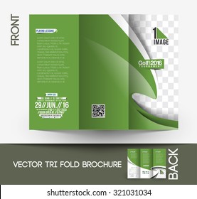 Golf Tournament Tri-Fold Mock Up & Brochure Design