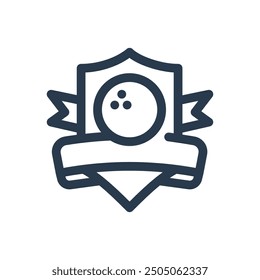 Ilustración de icono de Vector de torneo de golf