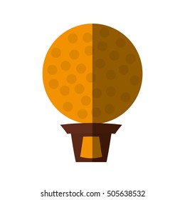 golf trophy championship isolated icon vector illustration design