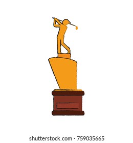 Golf trophy cup