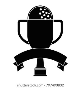 golf trophy cup championship award icon