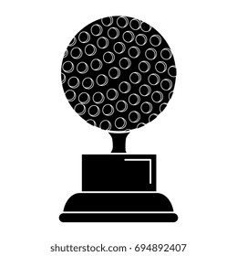 golf trophy isolated icon
