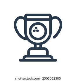 Vektorgrafik der Golftrophäe