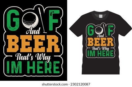 Golf t-Shirt Design my retirement plan. Typography premium vector Template.
