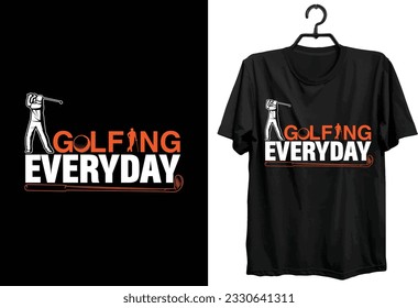 Golf T-shirt Design. Typography, Custom, Vector t-shirt design. World golf t-shirt design for golf lovers and players.
