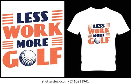 Golf t-shirt design vector graphic.