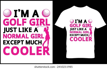 Golf t-shirt design vector graphic.