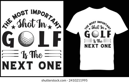 Gráfico vectorial de diseño de camisetas de golf.