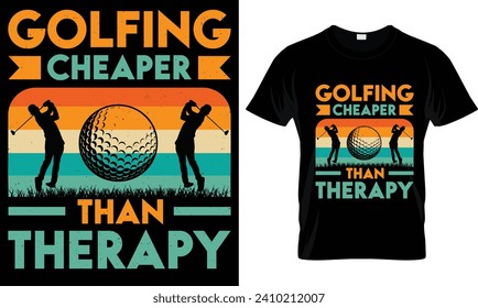 Golf t-shirt design vector graphic.