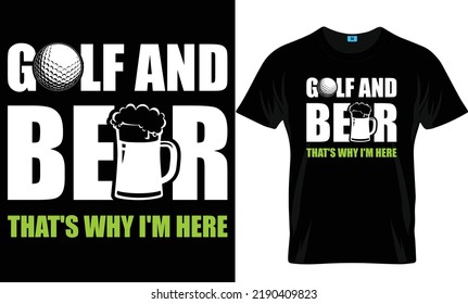 Golf T-shirt  Mug Design For Your POD Business