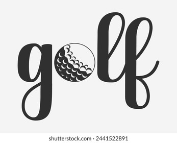 Golf Typography Collection, Elevate Your Golf Game Typography Set,  Golf Typography T Shirt,