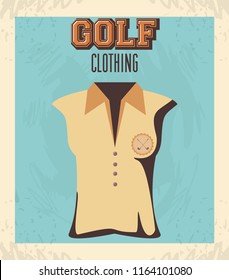 golf uniform femenine shirt