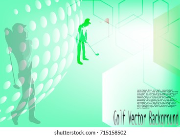 Golf vector background