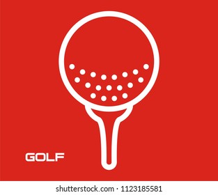 GOLF VECTOR ICON 