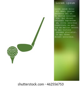Golf vector icon