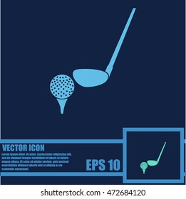 Golf vector icon