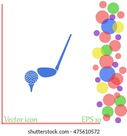 Golf vector icon