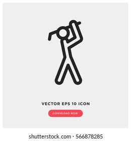 Golf vector icon