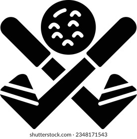 Golf Vector Icon Glyph Style