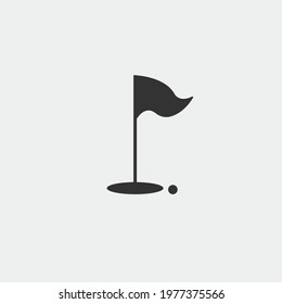 Golf vector icon illustration sign