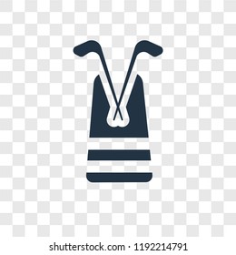 Golf vector icon isolated on transparent background, Golf transparency logo concept