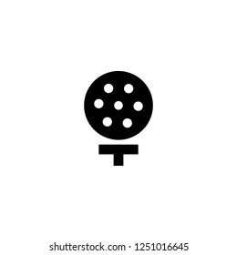 golf vector icon. golf sign on white background. golf icon for web and app
