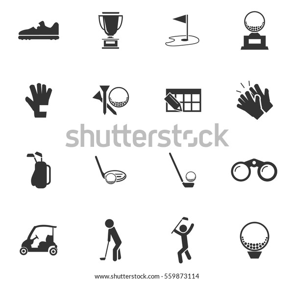 golf vector icons
for user interface design