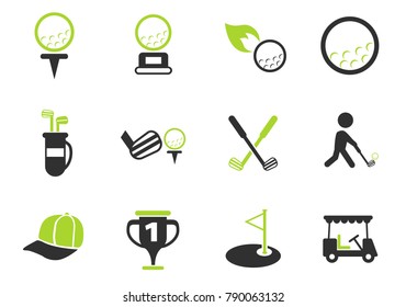 Golf Vector Icons Web User Interface Stock Vector (Royalty Free ...