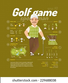 Golf vector illustration