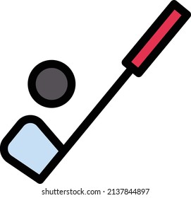 golf vector illustration isolated on a transparent background. storke vector icons for concept or web graphics.