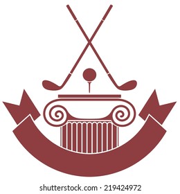 Golf. Vector illustration. Logo