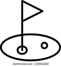 golf  Vector illustration on a transparent background.Premium quality symmbols.Stroke vector icons for concept and graphic design.