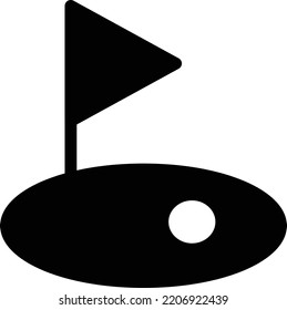 golf  Vector illustration on a transparent background. Premium quality symmbols. Glyphs vector icons for concept and graphic design.