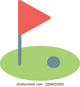 Golf-Vektorgrafik auf transparentem Hintergrund. Hochwertige Symbole. Zeilenfarbige Vektorsymbole für Konzept und Grafikdesign.
