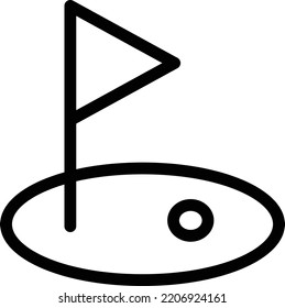 golf   Vector illustration on a transparent background. Premium quality symmbols. Thin line vector icons for concept and graphic design.