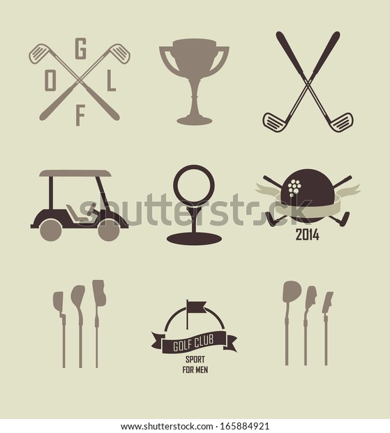 Golf. Vector Labels. Set
golf icons.