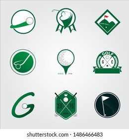 Golf Vector Logo Icon Templates Stock Vector (Royalty Free) 1486466483