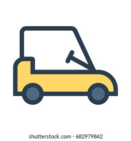Golf vehicle icon