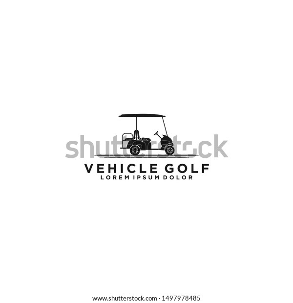 Golf vehicle logo
transportation
silhouette.