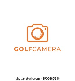 golf video camera logo vector modern simple combinations design