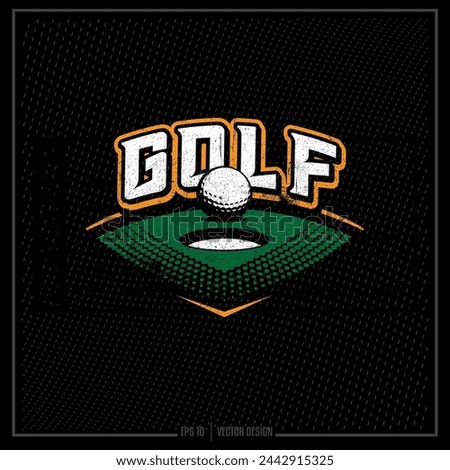 Golf, Vintage Golf, Golf Course, Golfer, Hole in One, Golf Ball, Sports Emblem, Sport