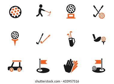 golf web icons for user interface design