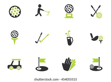 golf web icons for user interface design