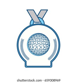 Golf winner medal