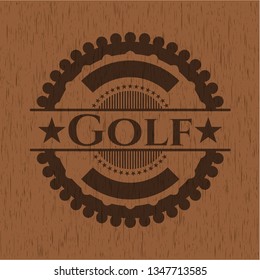 Golf wood emblem. Retro