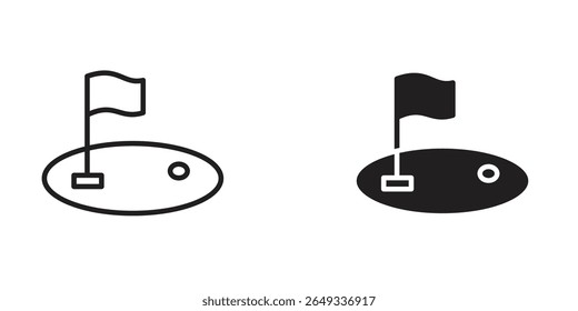 Golf yard icon Design Illustrations. editable web icons