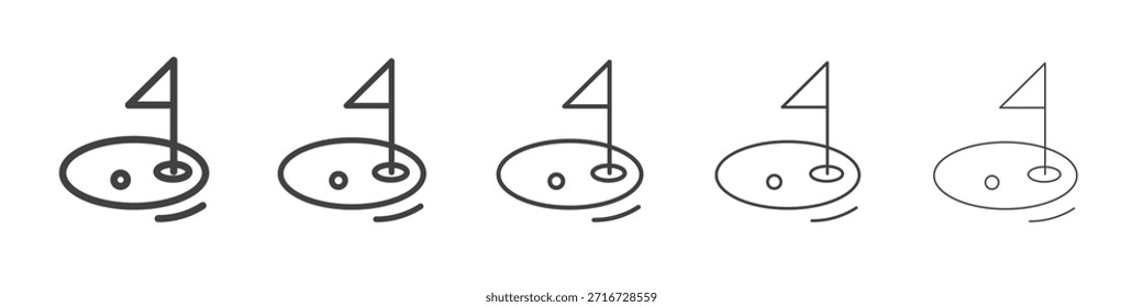 Ícone de pátio de golfe design, logotipo, app, UI. Ilustração vetorial, EPS