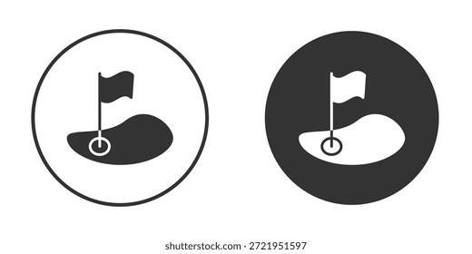 Icono de patio de golf silueta forma gráfica simple simple Clipart símbolos