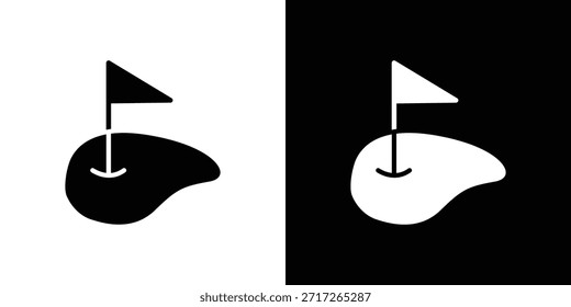 Golf yard icon vector design element vector eps 10