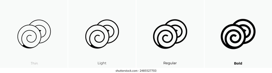 golfeado icon. Thin, Light Regular And Bold style design isolated on white background